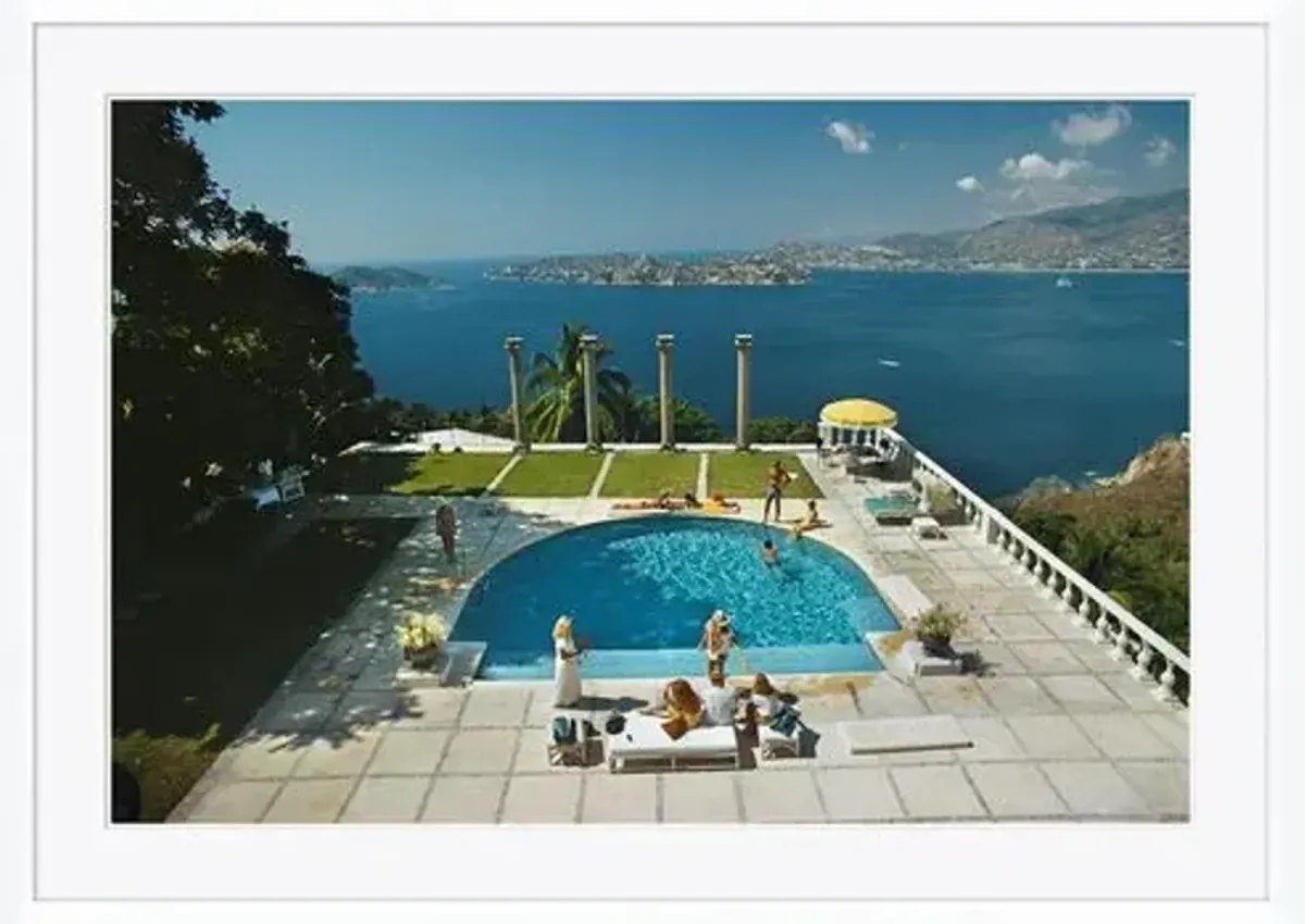 "Nirvana" - Slim Aarons - January 1 - 1971 Photograph - Handcrafted - Blue