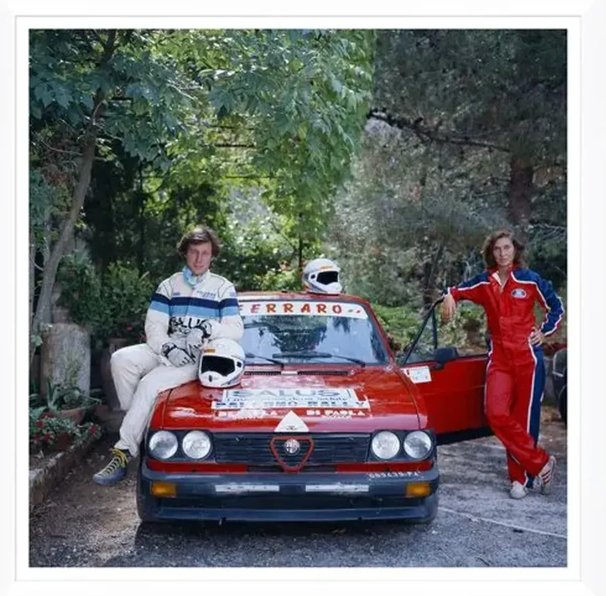 "Rallying Aristocracy" - Slim Aarons - January 1 - 1984 Photograph - Handcrafted - Green