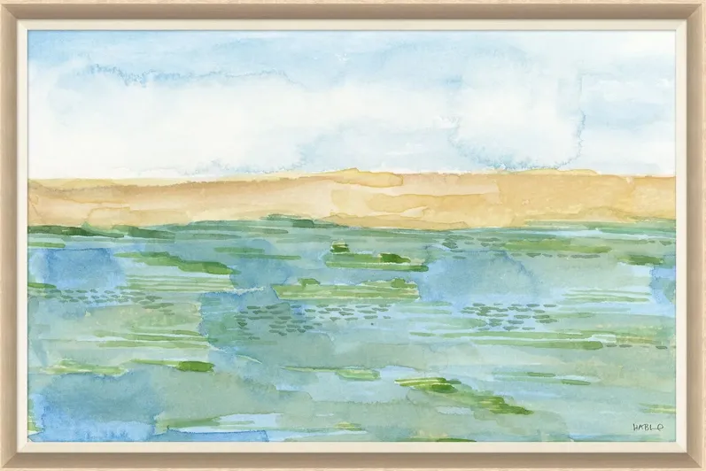 Susan Hable, Tidepool Framed Painting, 20" x 30"