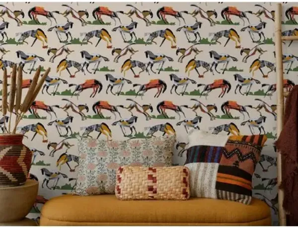 Wild Horses Collage Wallpaper - Soicher Marin - Multi