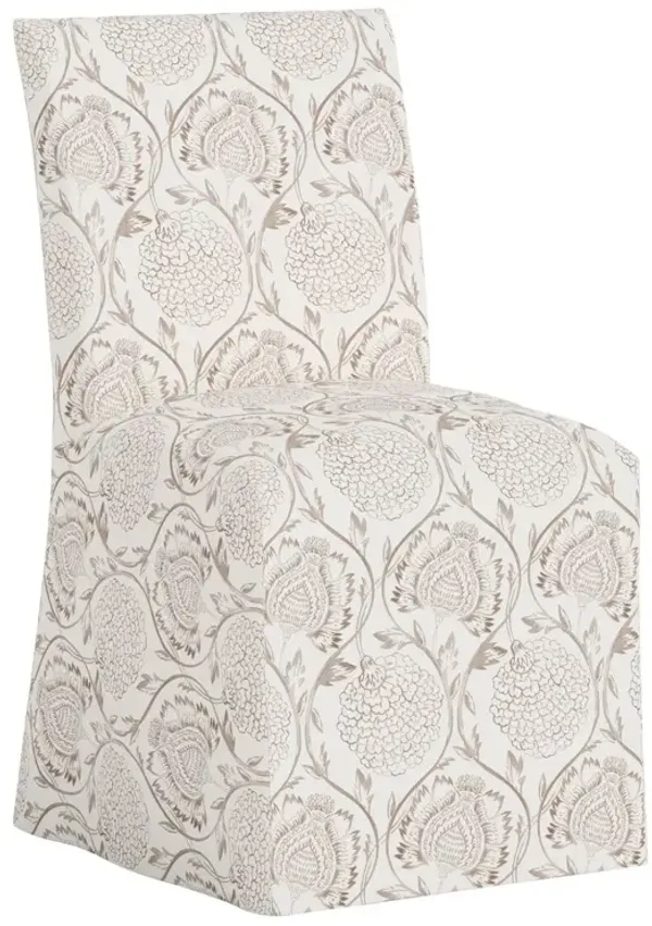 Edith Slipcover Dining Side Chair, Ranjit Floral