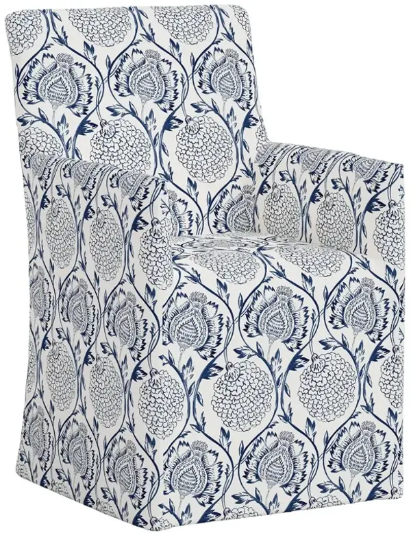 Edith Slipcover Dining Armchair, Ranjit Floral