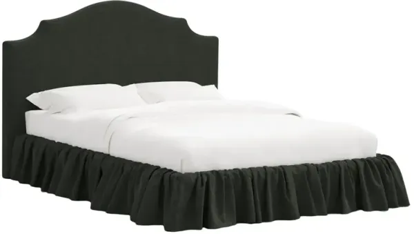 Maggie Ruffle Elegant Platform Bed, Linen