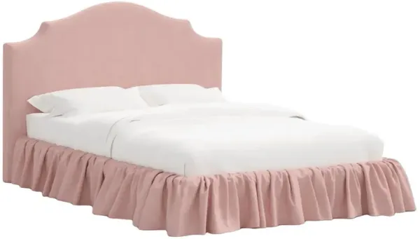 Maggie Ruffle Elegant Platform Bed, Linen