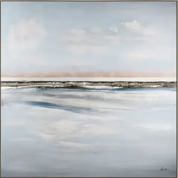 Golden Meridian Painting - 40" x 40" - Gray