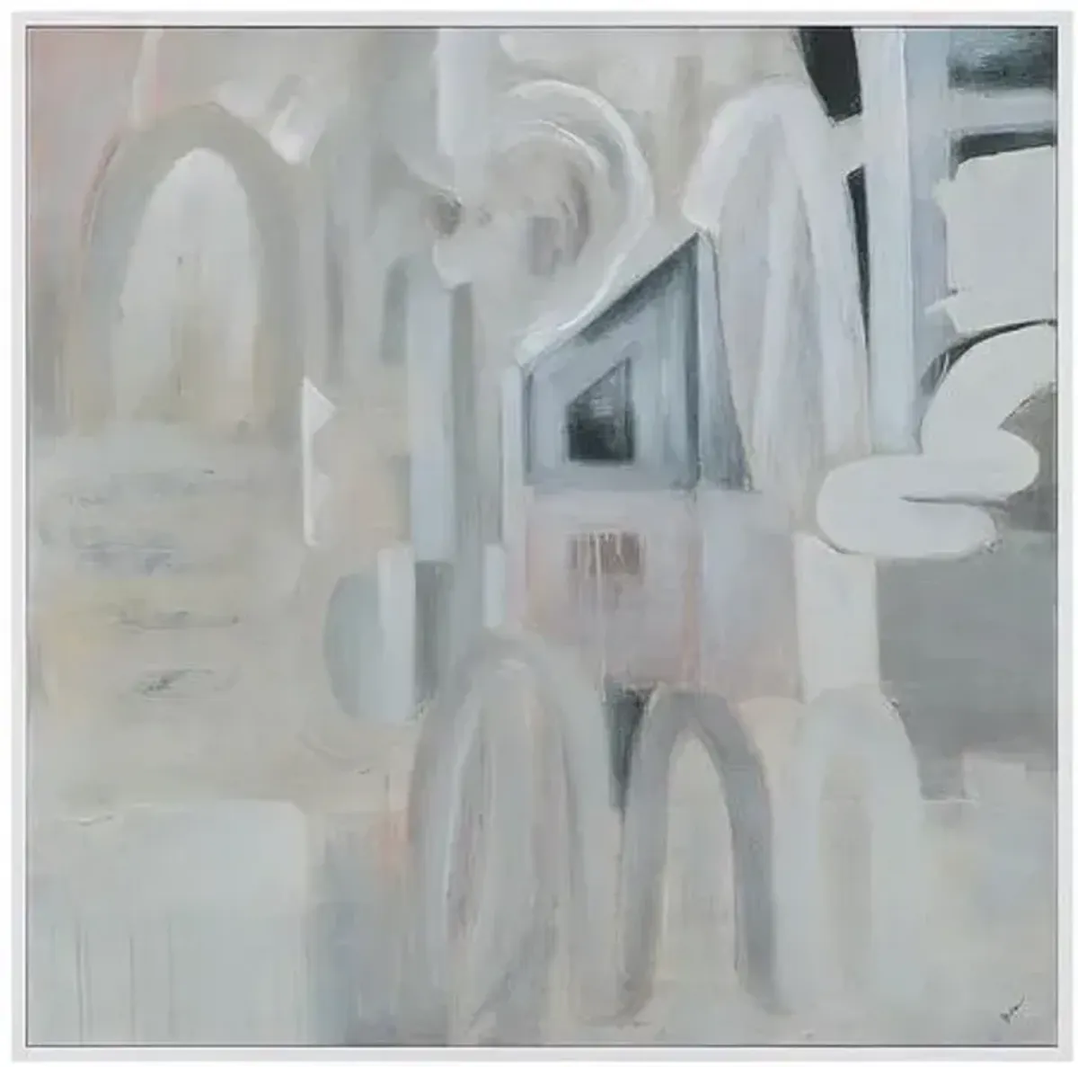 Roma Reverie Painting - 48" x 48" - White