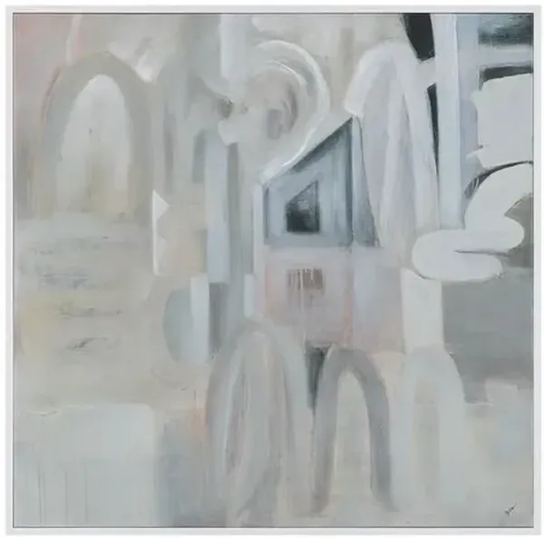 Roma Reverie Painting - 48" x 48" - White