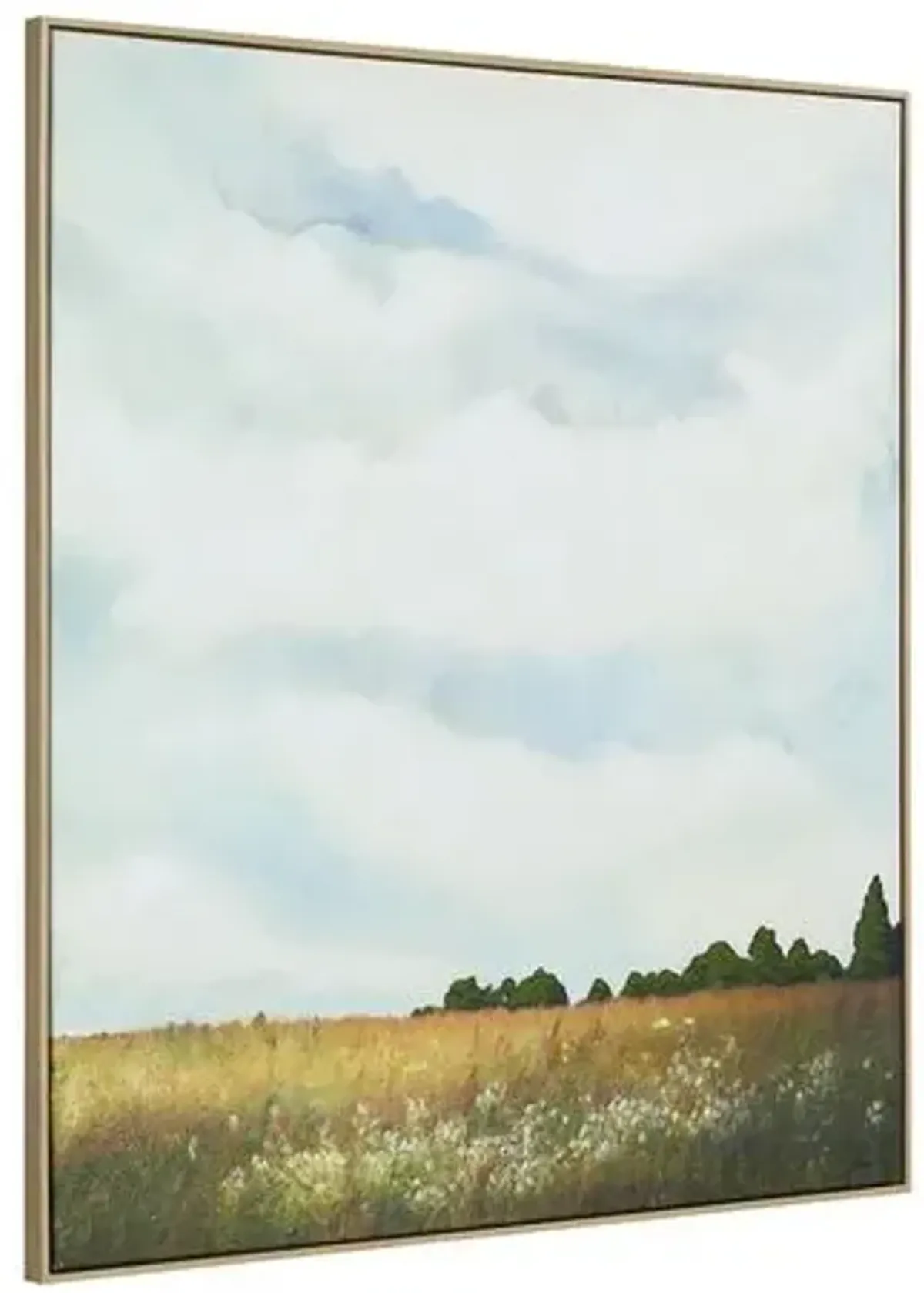 Braided Horizon Painting - 45" x 40" - Blue