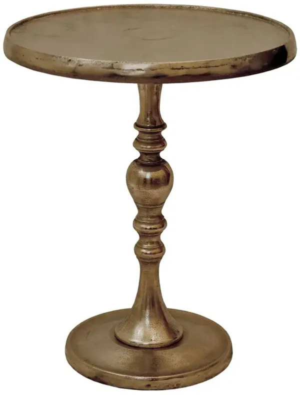 Rhea Aluminum Round Side Table