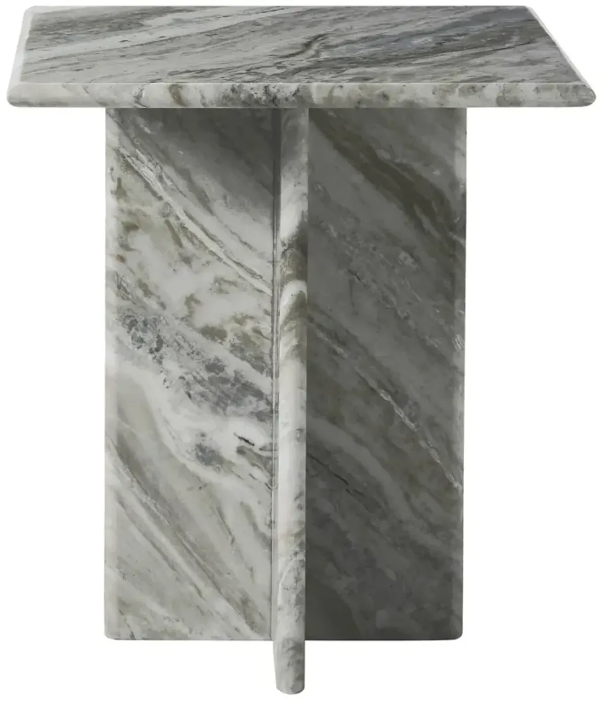 Greyson Marble Side Table, Grey