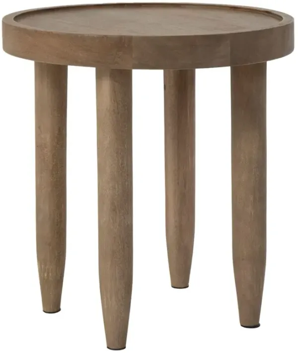 Cira Round Side Table, Mango