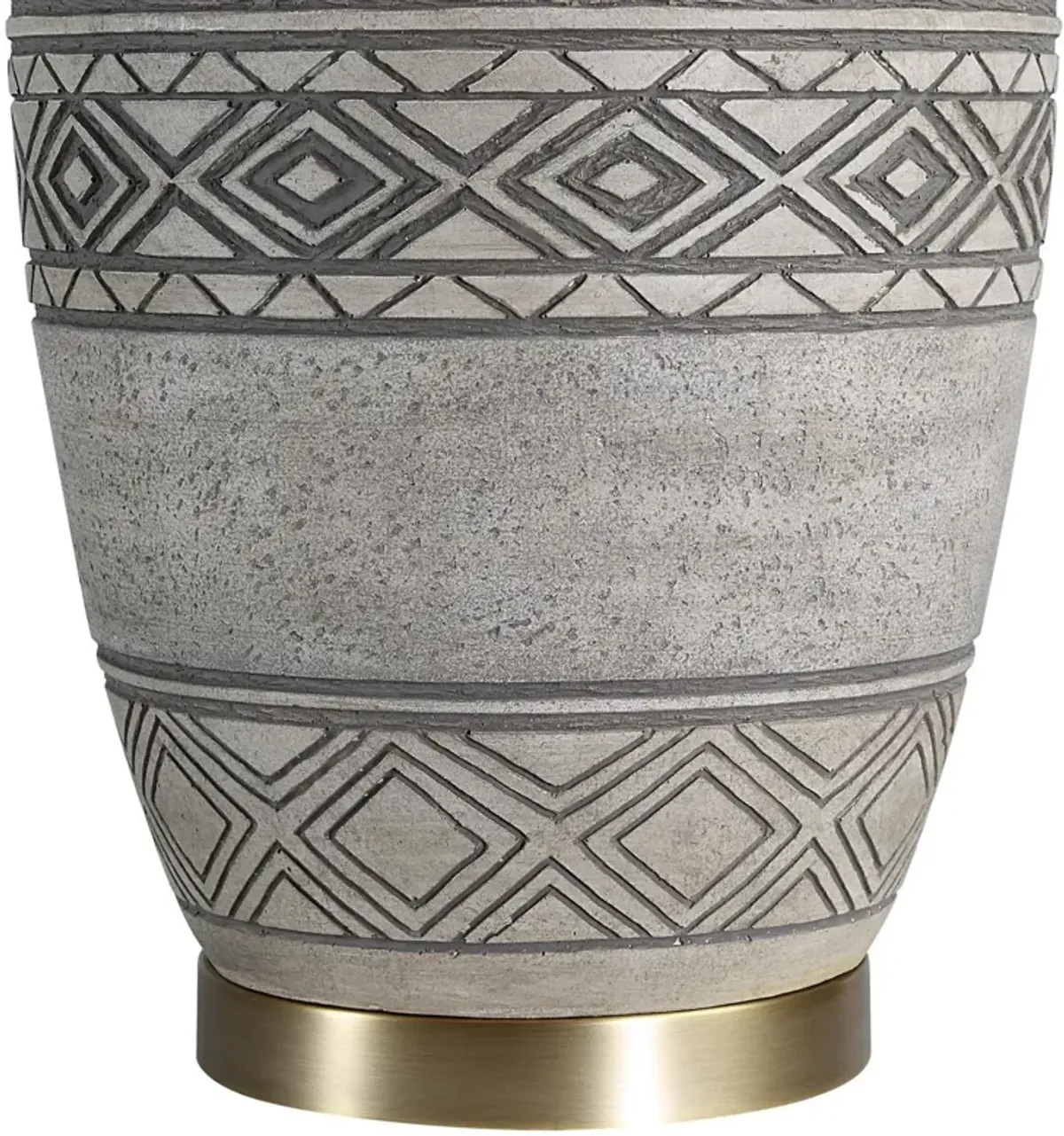 Cenzi Geometric Table Lamp - Beige