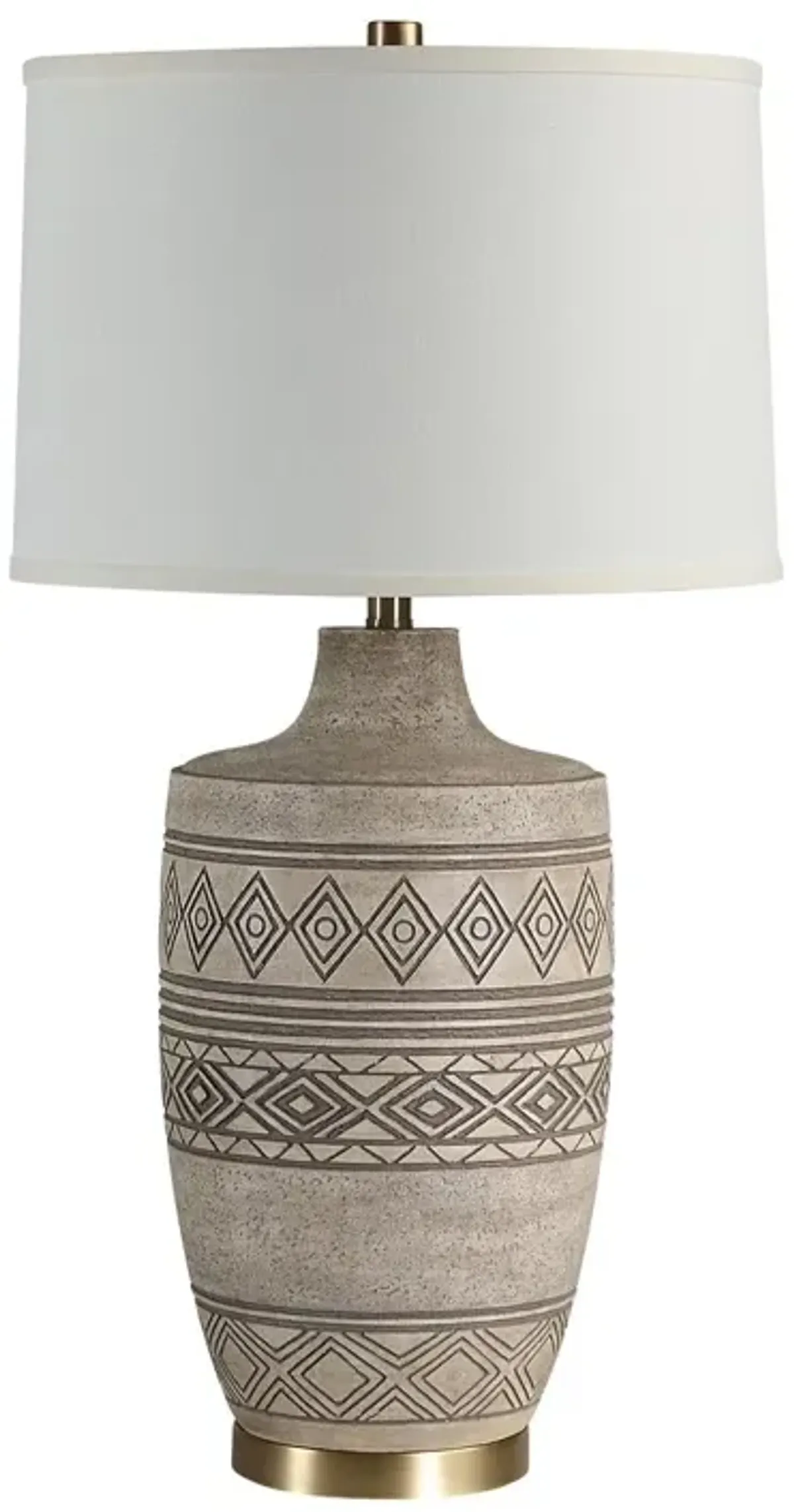Cenzi Geometric Table Lamp - Beige