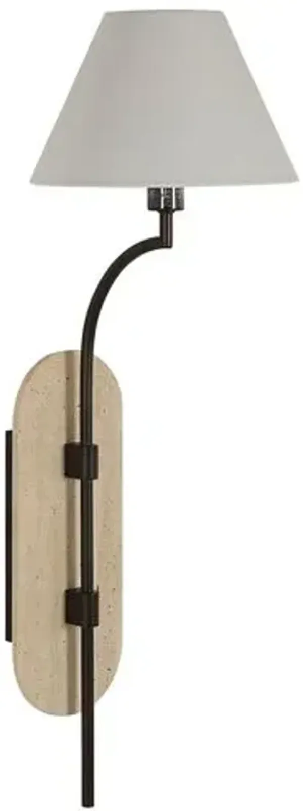 Accin Wall Sconce - Dark Antique Bronze - Brown