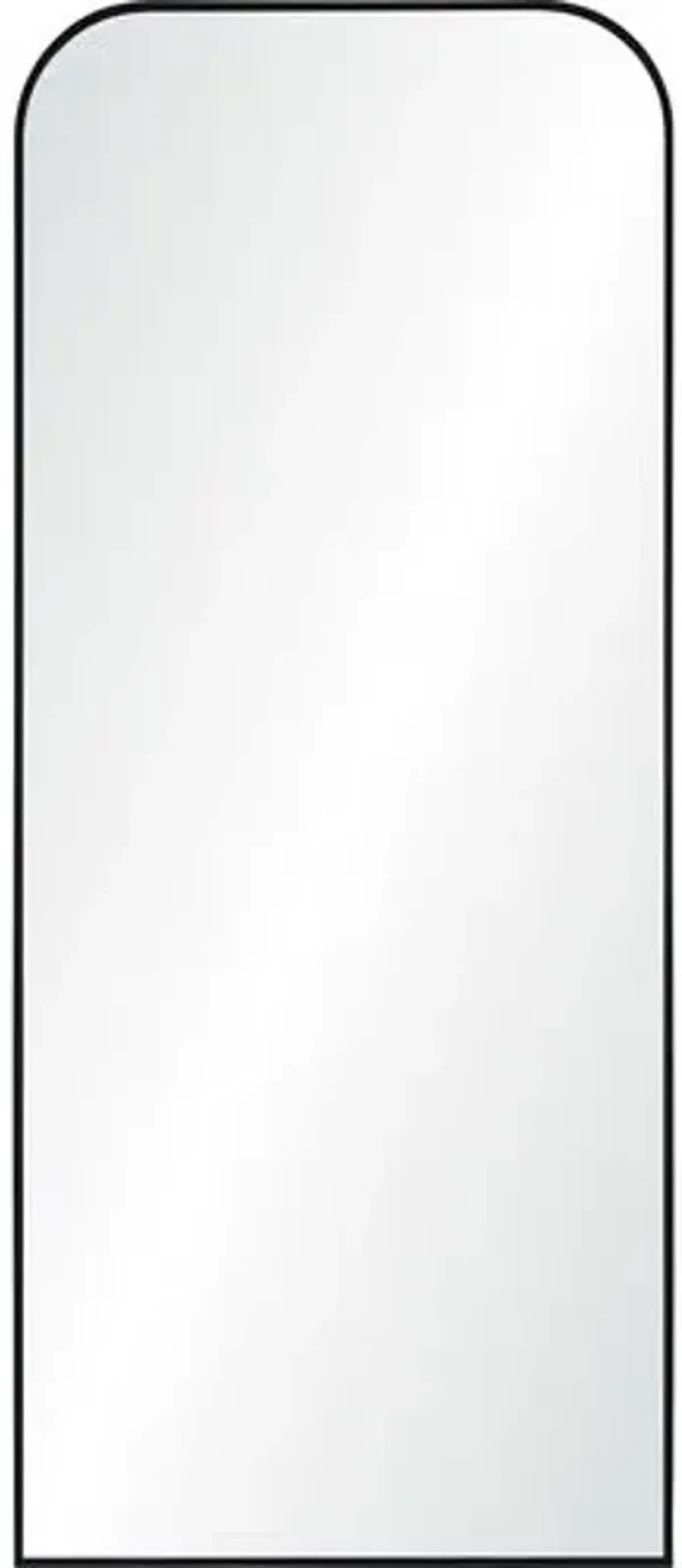 Mandrel Iron Floor Mirror - Black