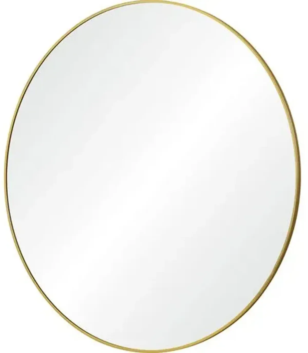 Frago 48" Iron Round Wall Mirror - Brass