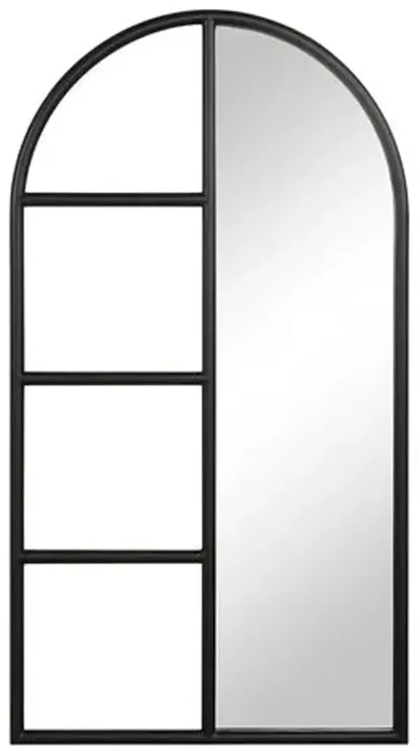 Trellen Floor Mirror - Black
