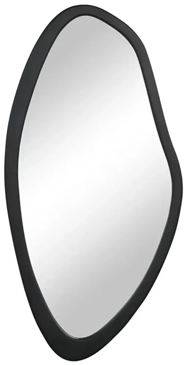 Trana Organic Wall Mirror, Black