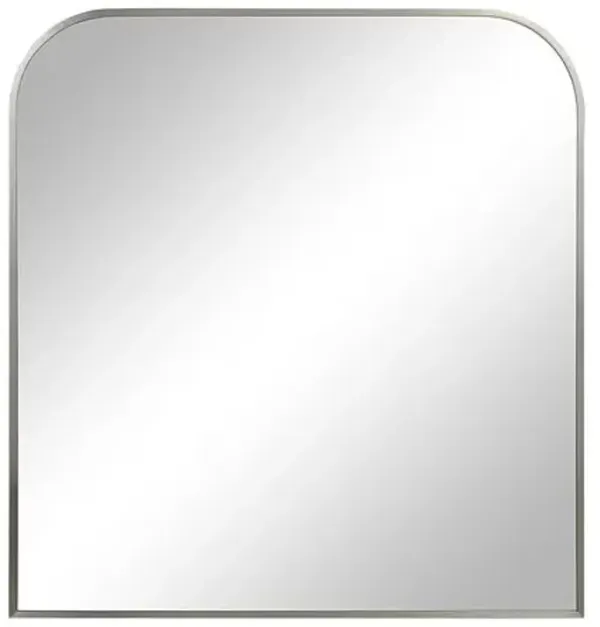 Salma Wall Mirror - Brushed Nickel