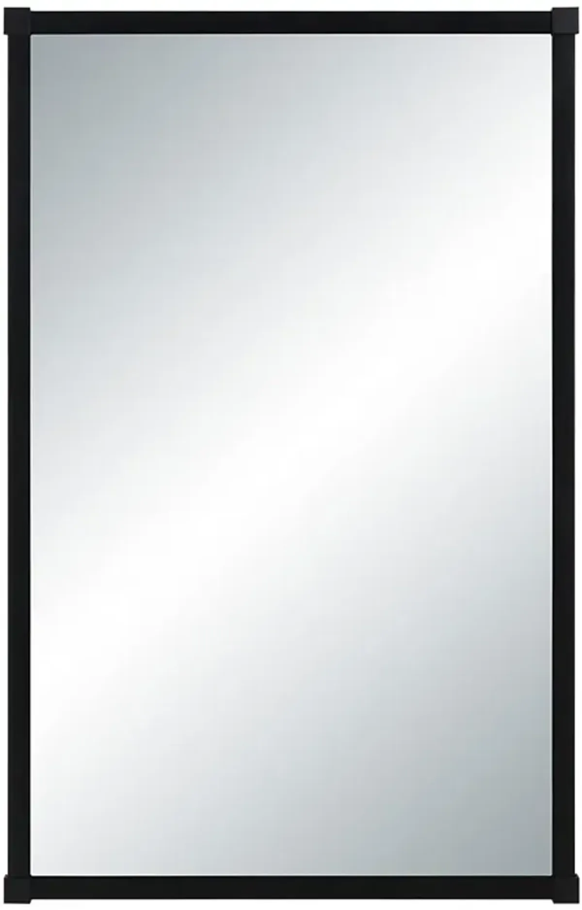 Kara Iron Wall Mirror, Black