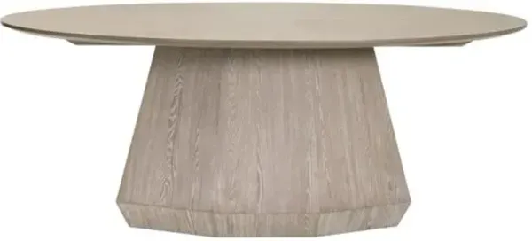 Gavin Oval Dining Table - Natural Gray