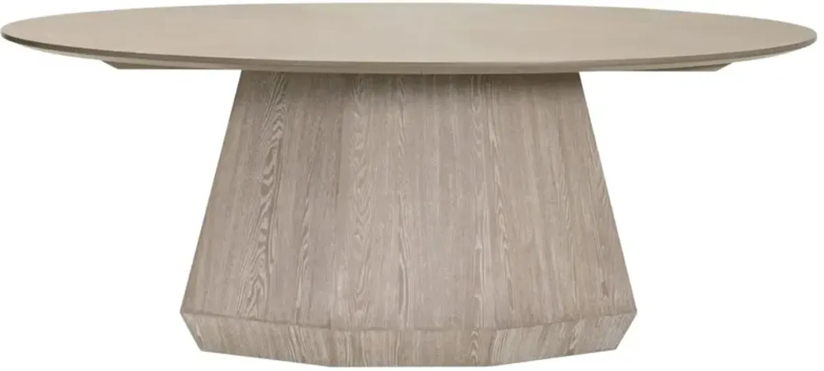 Gavin Oval Dining Table, Natural Gray