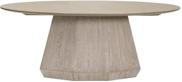 Gavin Oval Dining Table, Natural Gray