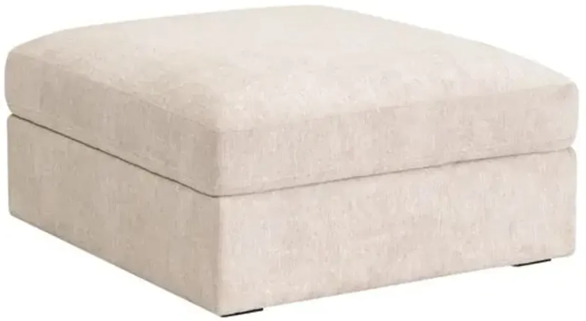 Dalton Modular Storage Ottoman - LiveSmart Halifax Ivory