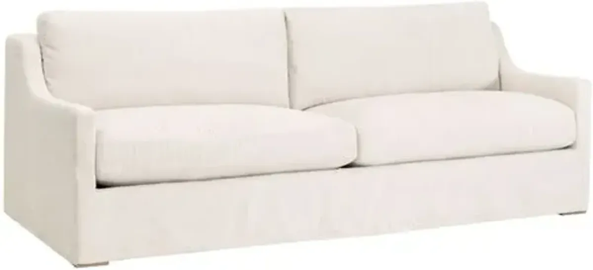 Colby Outdoor 94" Slope Arm Slipcover Sofa - Performance Harborside Ivory
