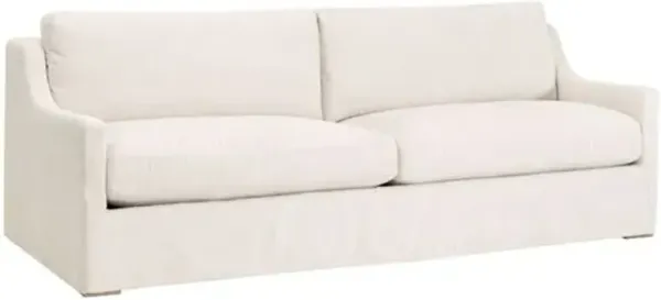 Colby Outdoor 94" Slope Arm Slipcover Sofa - Performance Harborside Ivory