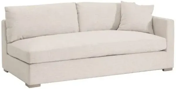 Nora Outdoor Modular 2-Seat Right Track Arm Sofa - LiveSmart Shapiro Sand
