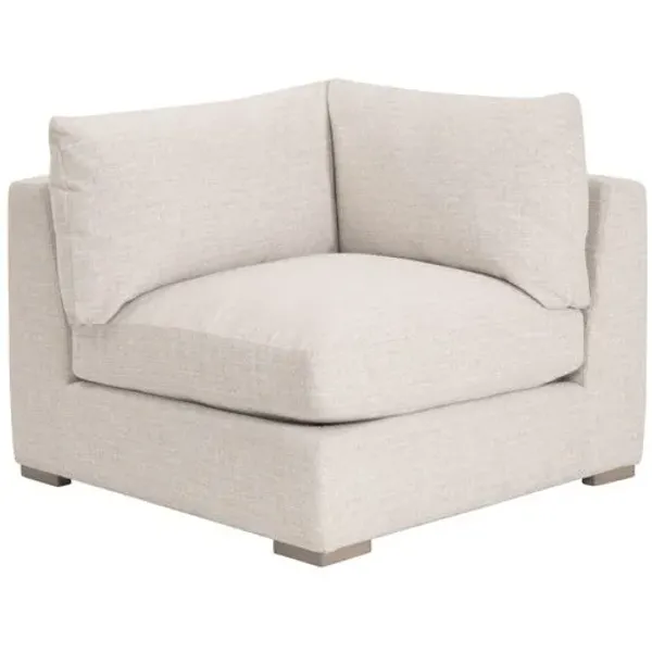 Nora Outdoor Modular Corner Chair - LiveSmart Shapiro Sand - Beige