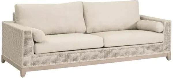 Tulum Outdoor 90" Rope Sofa - Oat/Washed Ever Teak