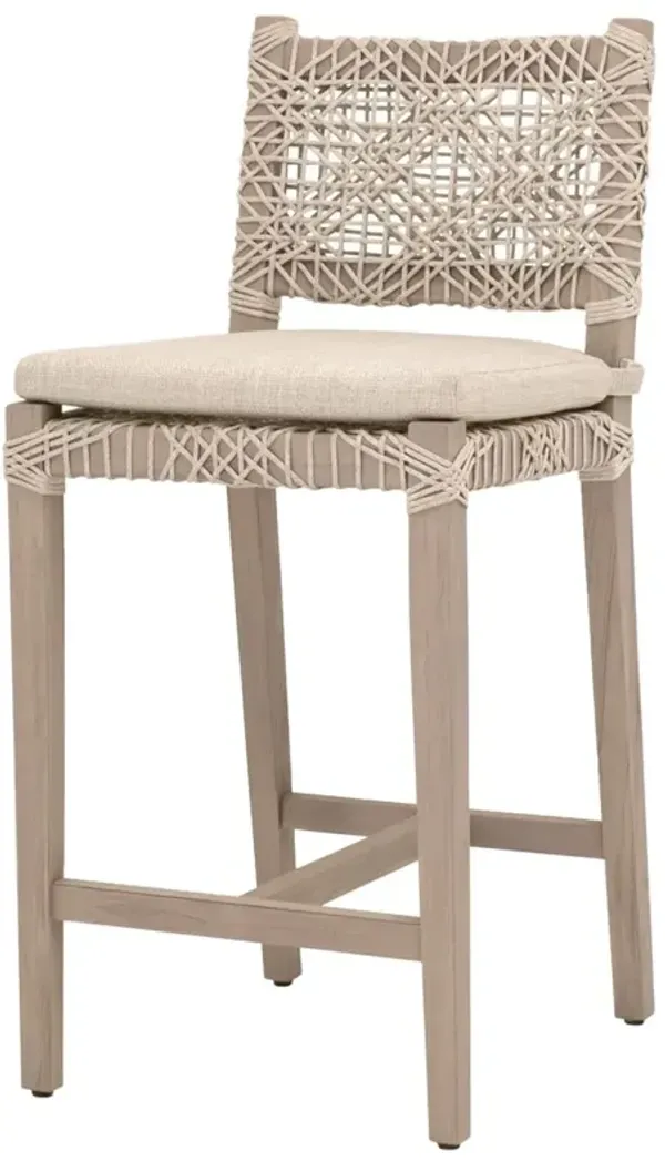 Audrey Outdoor Counter Stool, Teak