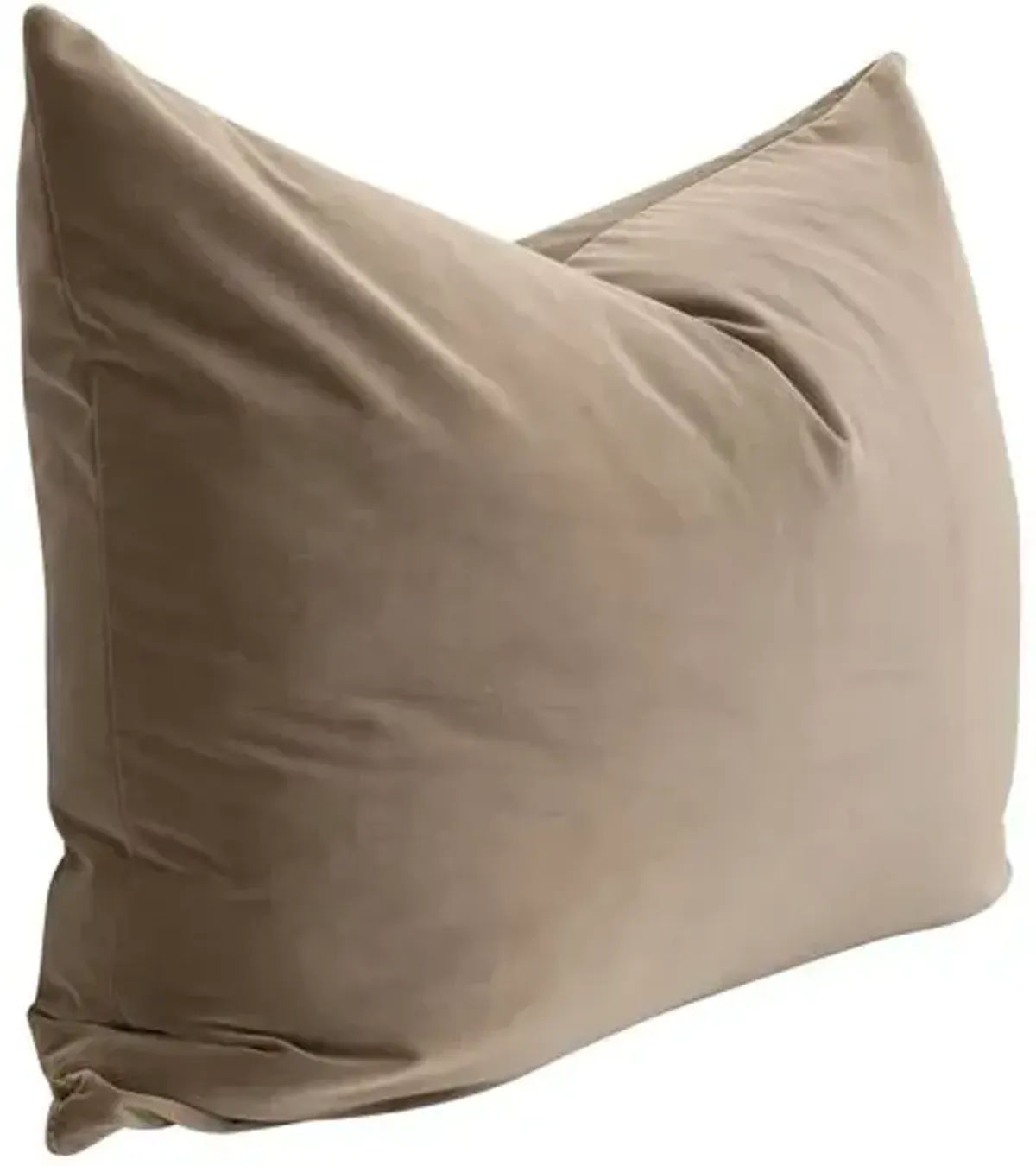 Set of 2 Emery Velvet Lumbar Pillows - Caramel