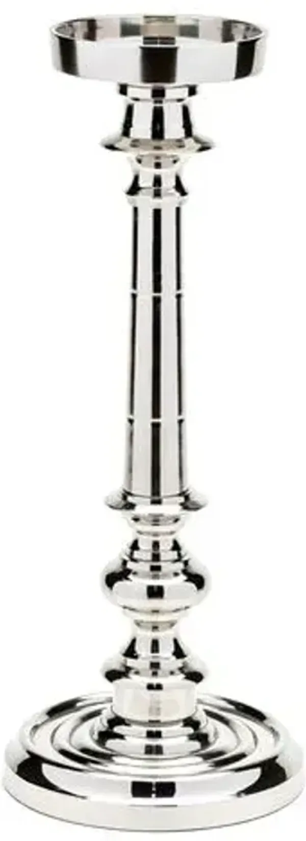 Pillar Candleholder - Silver