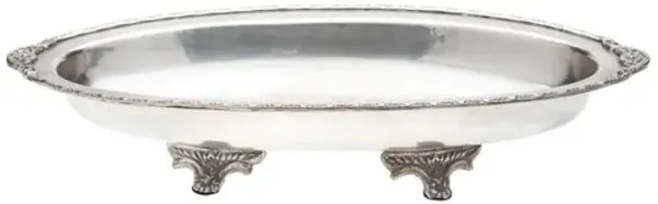 Antique Silver Oval Footed Centerpiece