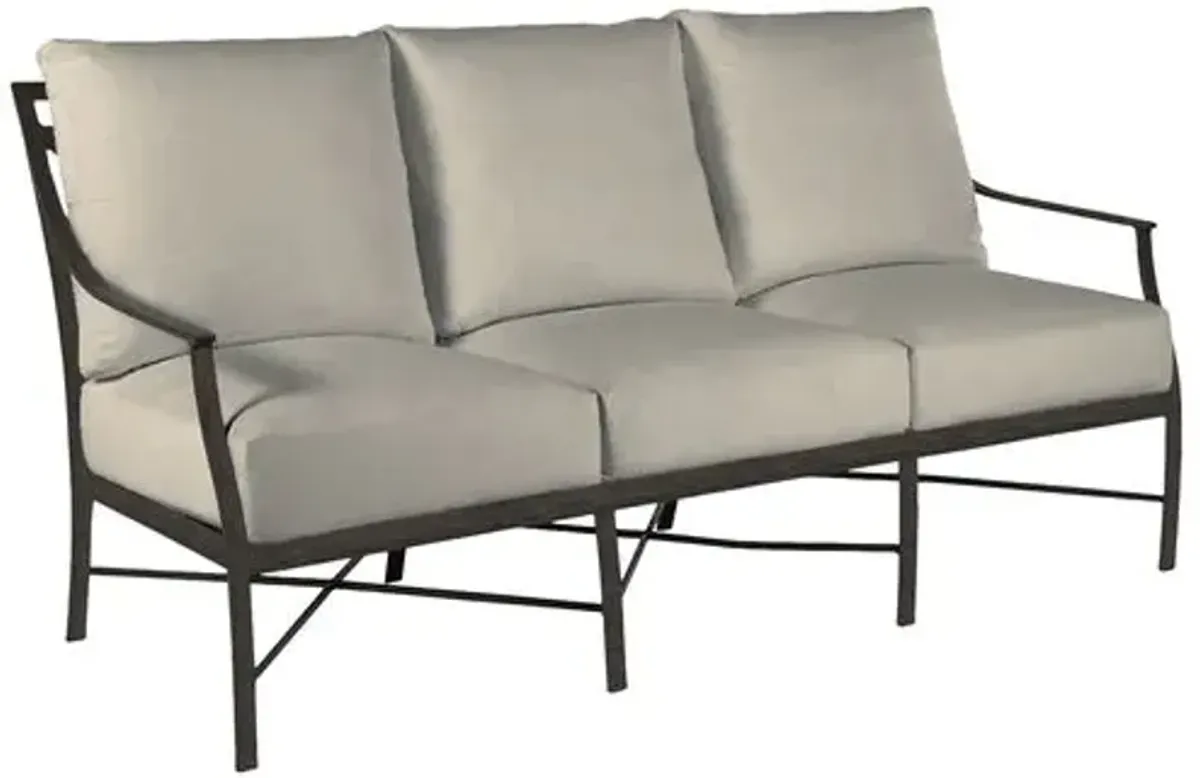 Monaco Aluminum Outdoor Sofa - Summer Classics