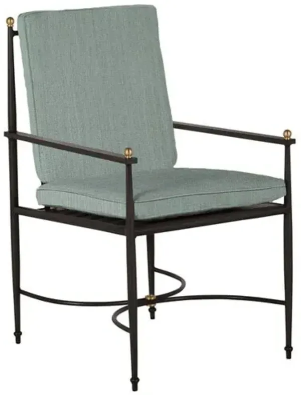 Roma Outdoor Aluminum Arm Chair - Summer Classics - Gray