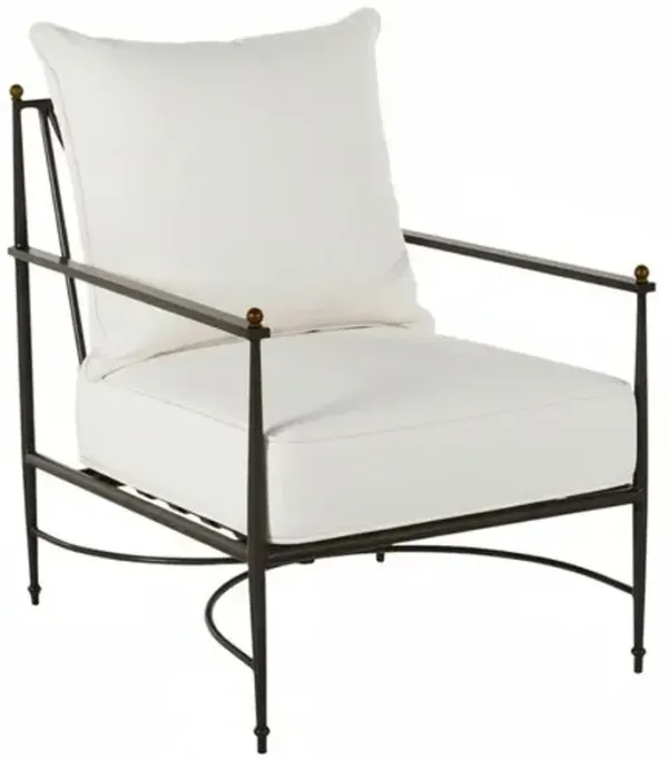 Roma Outdoor Aluminum Lounge Chair - Summer Classics - Gray