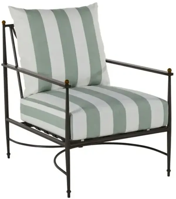 Roma Outdoor Aluminum Lounge Chair - Summer Classics - Gray