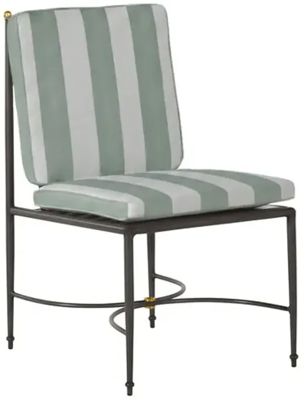 Roma Wrought Aluminum Side Chair - Summer Classics - Gray
