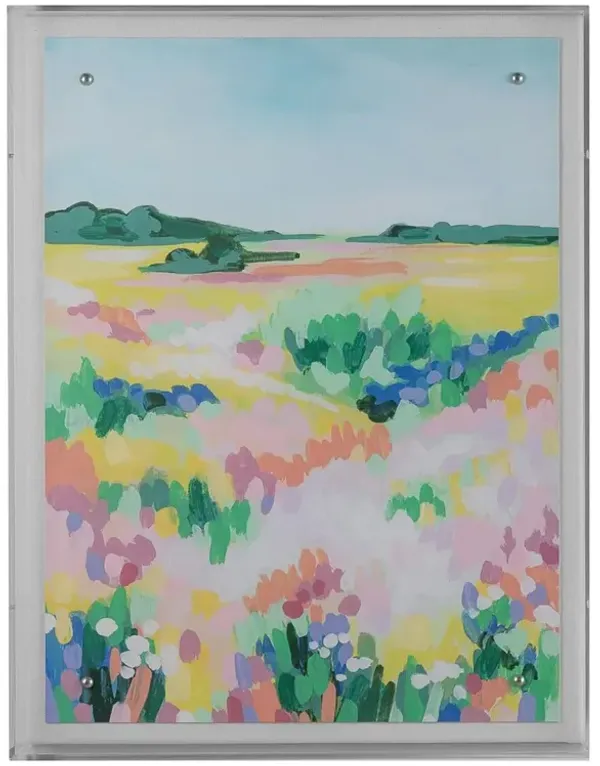 Prism Meadow I 26"x20" Painting, Green