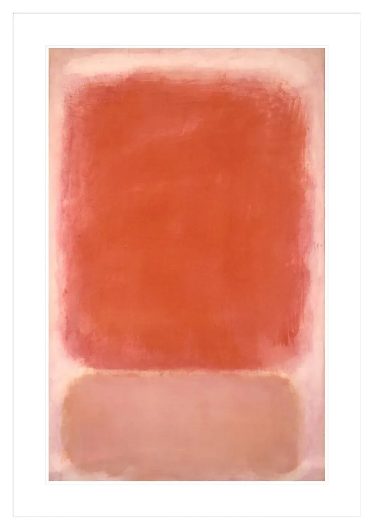 Red and Pink on Pink by Mark Rothko Framed Print