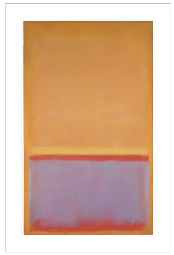 Untitled by Mark Rothko Framed Print, Sherbert