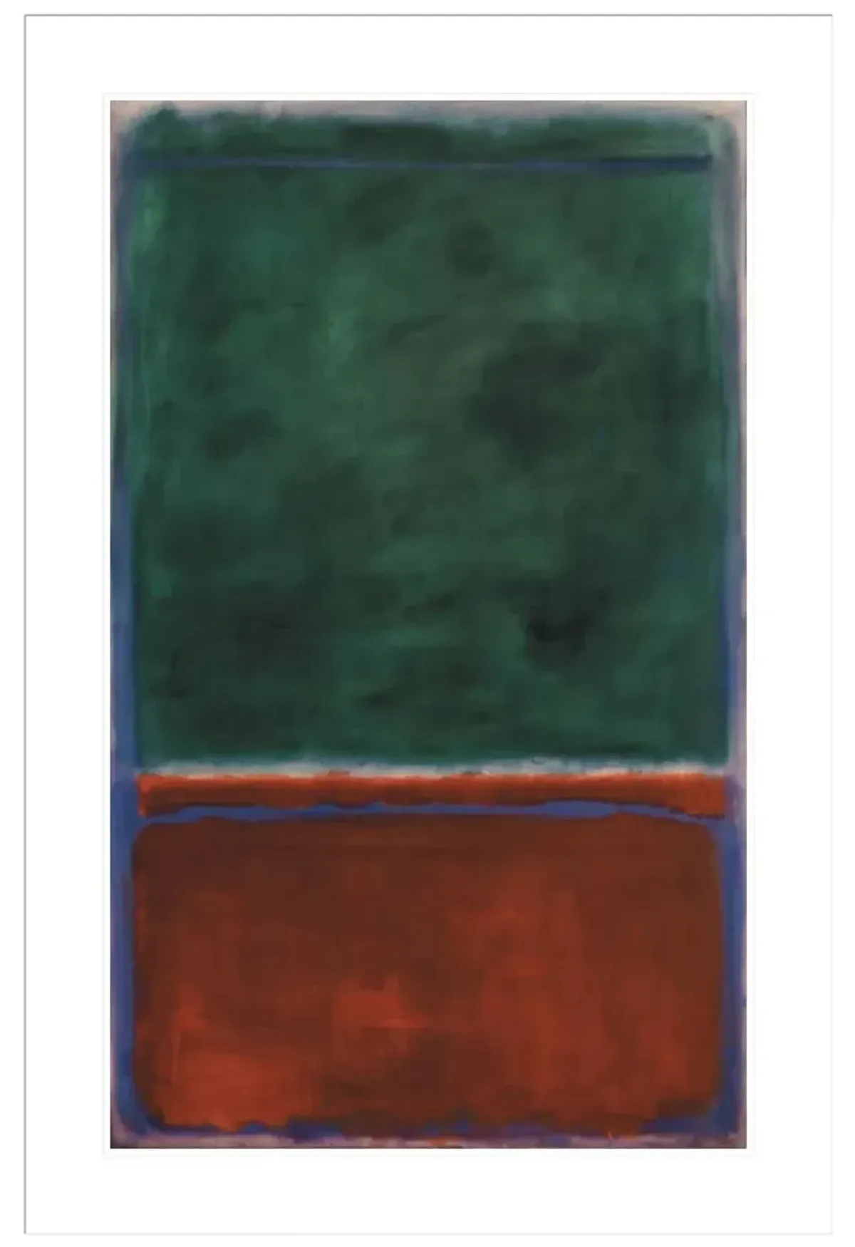Green and Maroon by Mark Rothko Framed Print
