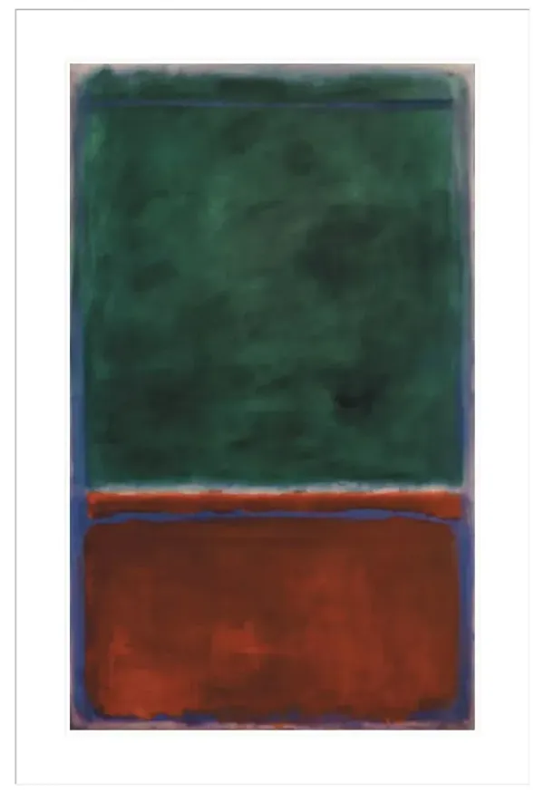 Green and Maroon by Mark Rothko Framed Print