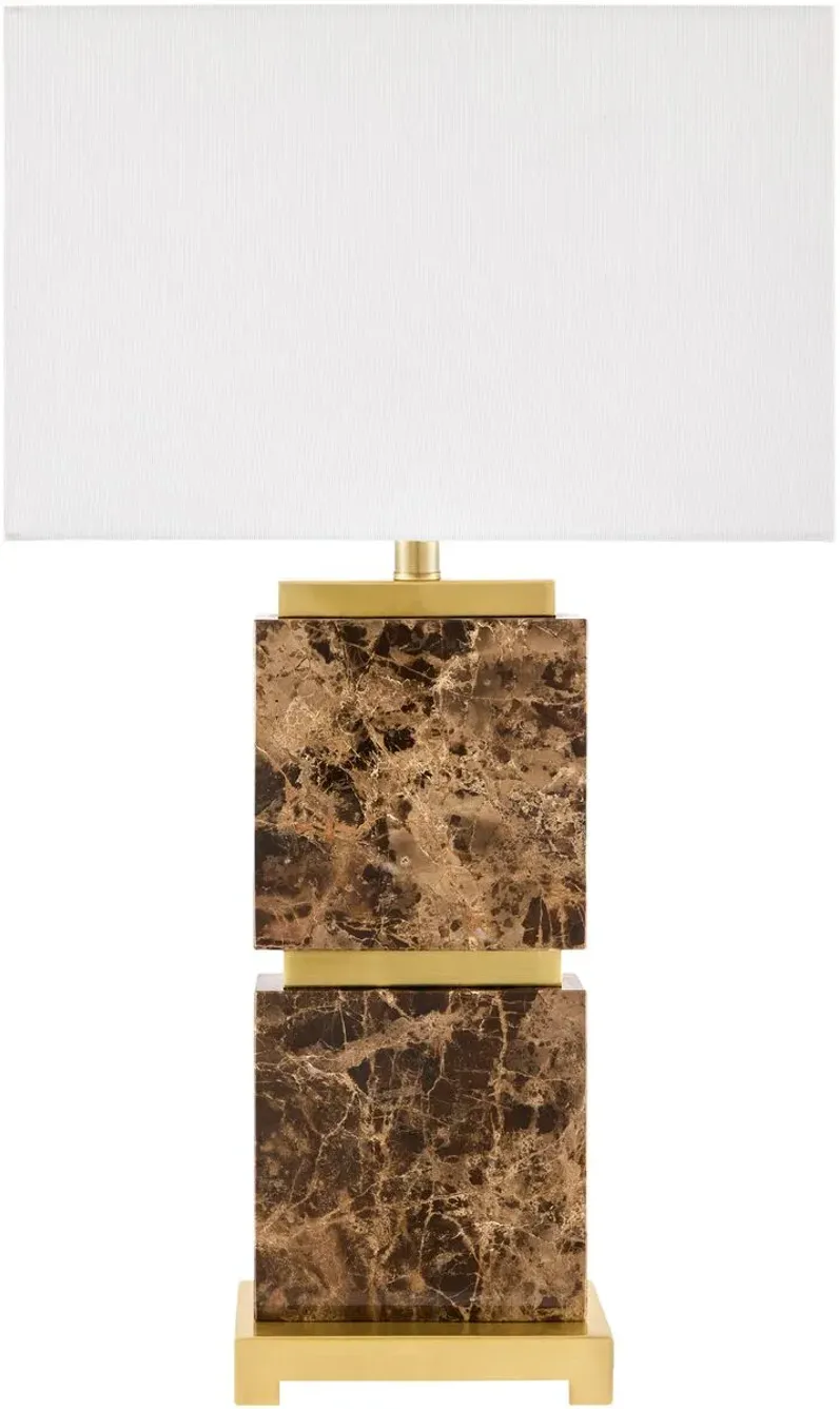 Woodbridge Travertine Table Lamp