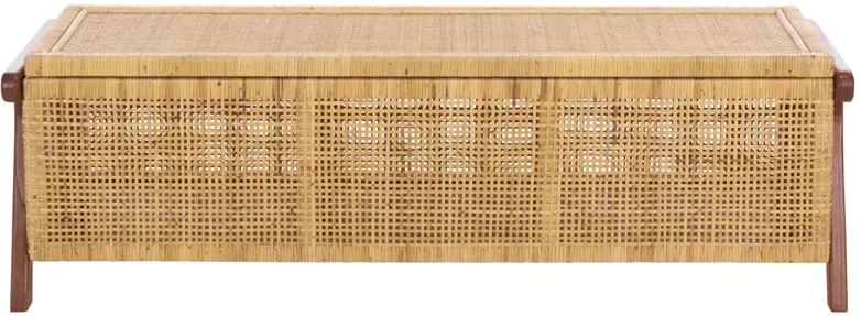 Ravenna Storage Trunk, Natural/Walnut