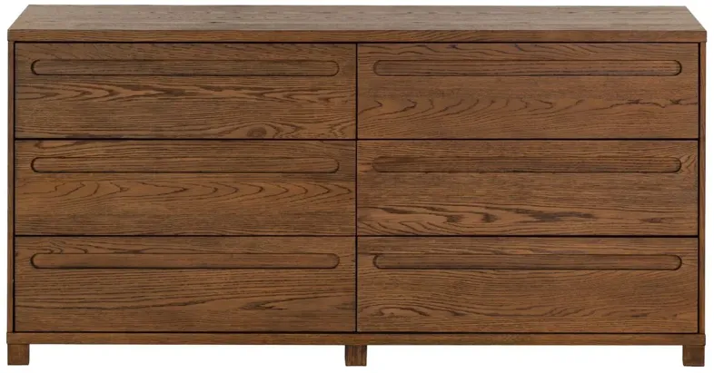 Delacour 6-Drawer Wood Dresser